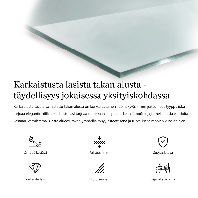 Podložka pod krbové kachle priehľadná obdĺžniková
