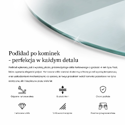 Podložka pod kachle poloválcová priehľadná