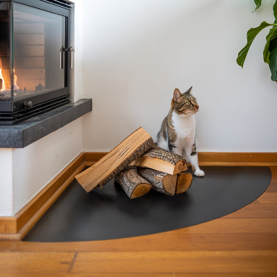 Podložka pod krb v tvare štvrťkruhu z čierneho plechu