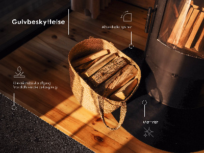 Podložka pod krb v tvare štvrťkruhu z čierneho plechu