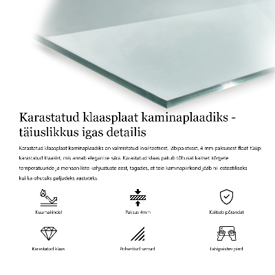 Šesťuholníkové podložka pod kachle priehľadné