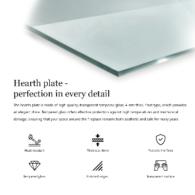 Šesťuholníkové podložka pod kachle priehľadné