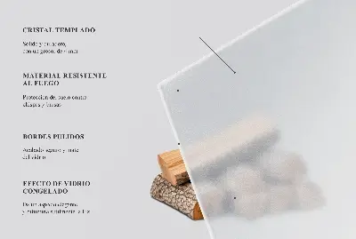 Polooválna polotransparentná podložka pod krbové kachle