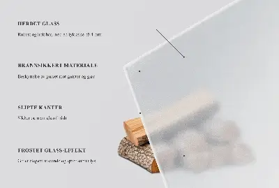 Polooválna polotransparentná podložka pod krbové kachle