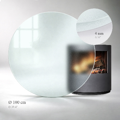 Sklo pod krb Okrúhle polotransparentné