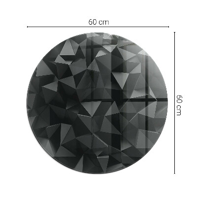 Okrúhla podložka pod krb Geometria v troch rozmeroch