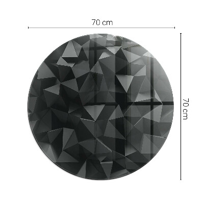 Okrúhla podložka pod krb Geometria v troch rozmeroch