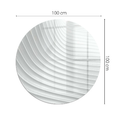 Sklenená podložka pod krb Vlny jemných tvarov