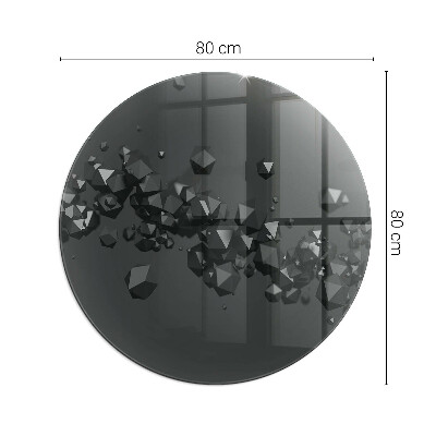 Okrúhla podložka pod krb Abstraktné oblaky sa tvoria v pevných látkach