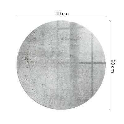 Okrúhla podložka pod krb Vzor surového betónu