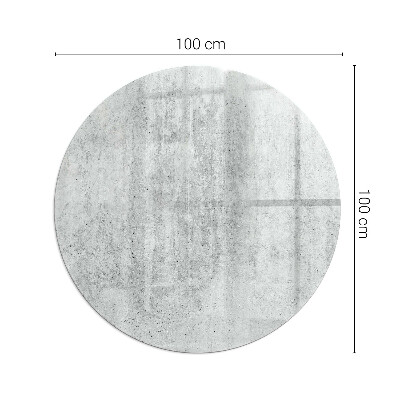 Okrúhla podložka pod krb Surová betónová konštrukcia