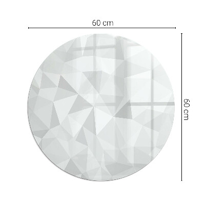 Okrúhla podložka pod krb Geometrická abstrakcia v tvaroch