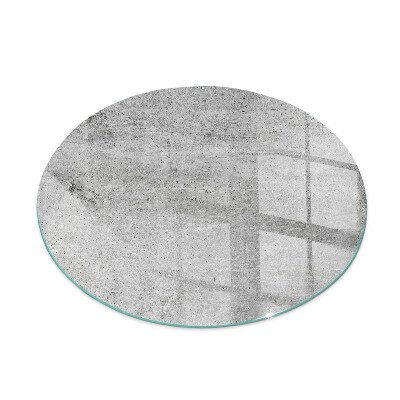 Okrúhla podložka pod krb Surový betón v minimalistickom štýle