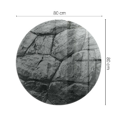 Sklenená podložka pod krb Kamenný štýl v prírodnom prevedení