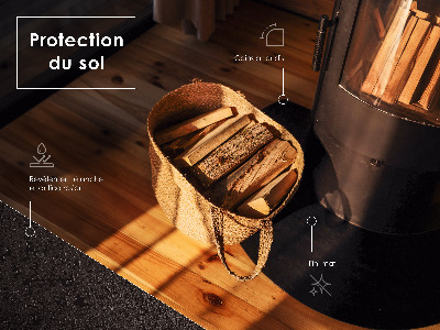 Podložka pod krb v čiernom plechu, obdĺžnikového tvaru