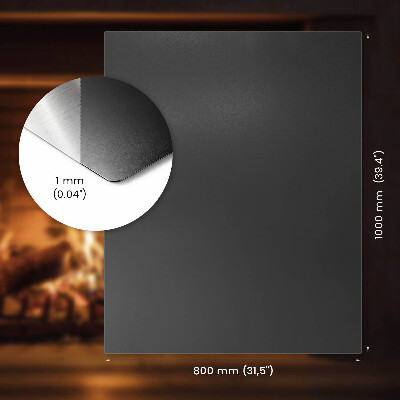Podložka pod krb v čiernom plechu, obdĺžnikového tvaru