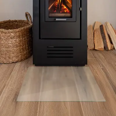 Obdĺžniková polopriesvitná podložka pod kachle