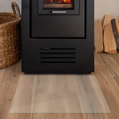 Obdĺžniková polopriesvitná podložka pod kachle
