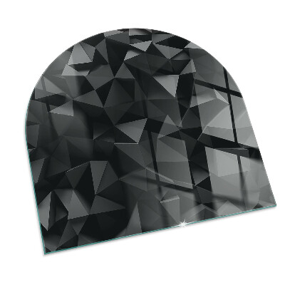 Polkruhová podložka pod kachle Trojrozmerná geometria