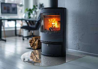 podložka pod krbové kachle Elegantný rastlinný vzor