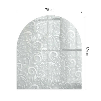 podložka pod krbové kachle Elegantný rastlinný vzor