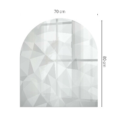 Polkruhová podložka pod kachle Abstraktný geometrický vzor