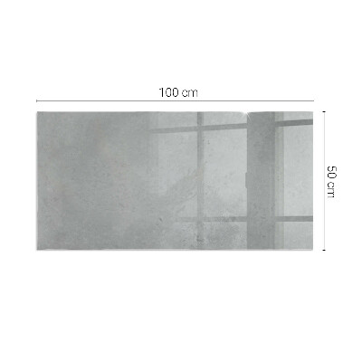 Obdĺžnikové sklo pod krb Betónová textúra s efektom