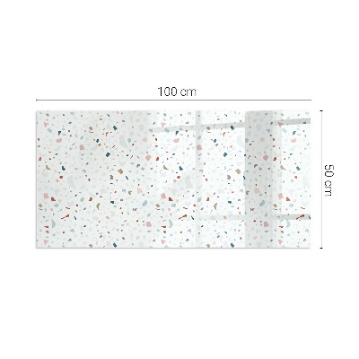 Obdĺžnikové sklo pod krb Vzor s malými tvarmi