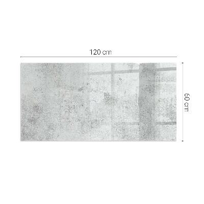 Obdĺžnikové sklo pod krb Textúra surového betónu