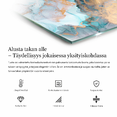 Podložka pod kachle Elegantné listy v textúre
