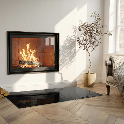 Obdĺžnikové sklo pod krb Farba tmavá grafitová