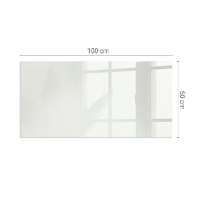 Obdĺžnikové sklo pod krb Farba Ivory