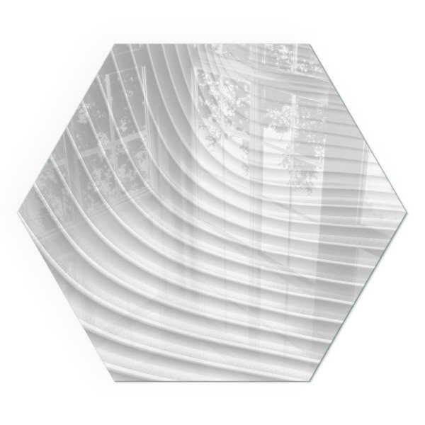 Nehorľavá podložka pred krb Vlny sofistikovaných vzorov