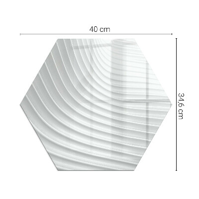 Nehorľavá podložka pred krb Vlny sofistikovaných vzorov