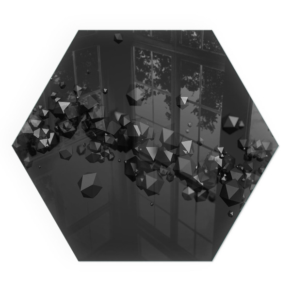 Šesťuholníková podložka pod krb Tvary oblakov v abstraktnej kompozícii