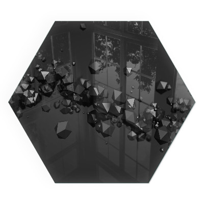 Šesťuholníková podložka pod krb Tvary oblakov v abstraktnej kompozícii