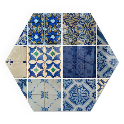 Šesťuholníková podložka pod krb Štýlové dizajny inšpirované keramikou