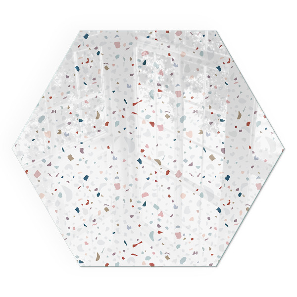 Nehorľavá podložka pred krb Mikrotvary v jemnej harmónii