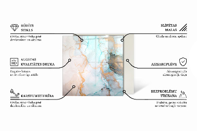 Sklenená podložka pod krb Drevo v prírodnom štýle