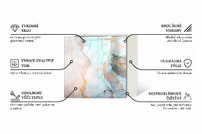 Nehorľavá podložka pred krb Vzor dosky v harmonickom usporiadaní