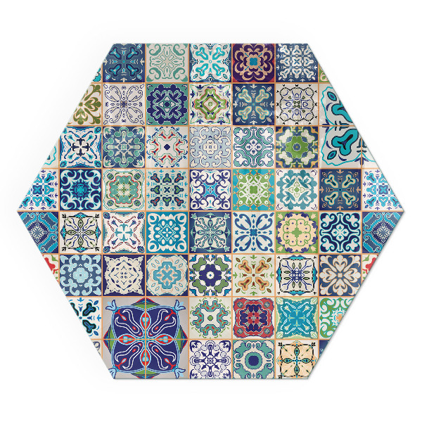 Sklenená podložka pod krb Mozaika v rôznych tvaroch