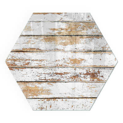 Sklenená podložka pod krb Poškodený vzor dreveného povrchu