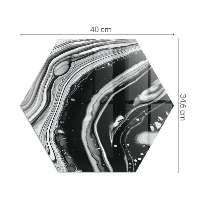 Sklenená podložka pod krb Čiary a vlny v modernej verzii
