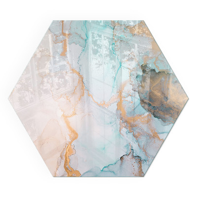 Sklenená podložka pod krb Abstraktné farebné vlny