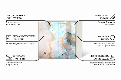 Sklenená podložka pod krb Farba Hnedá