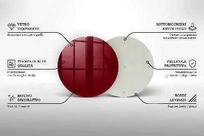 Podložka pod sviečky na hrob Bordová farba