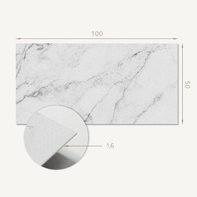 Samolepiaci panel na stenu Mramorový vzor v bielej elegancii