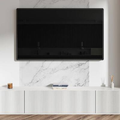 Samolepiaci panel na stenu Mramorový vzor v bielej elegancii