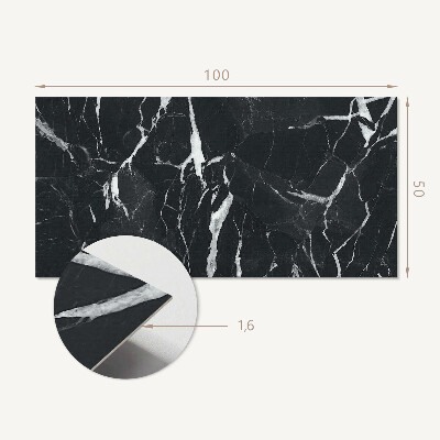 Obdĺžnikový panel na stenu Mramorové žily v harmonickom vzore