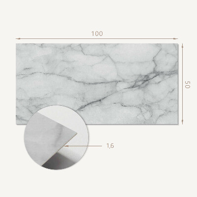 Obdĺžnikový stenový panel Mramorový vzor s jemnými žilkami